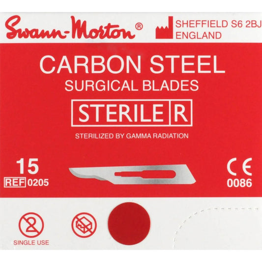 Swann Morton Surgical Scalpel Blade - Size 15 Pack of 100